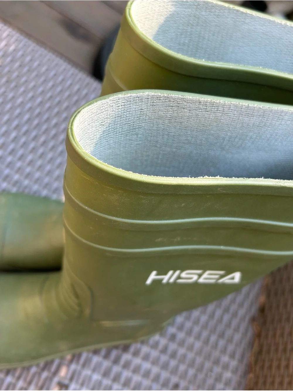 HISEA Women's Olive Green Rain Boots